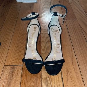 Sam Edelman Ariella Black Suede Heel Sandals